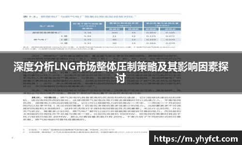 深度分析LNG市场整体压制策略及其影响因素探讨